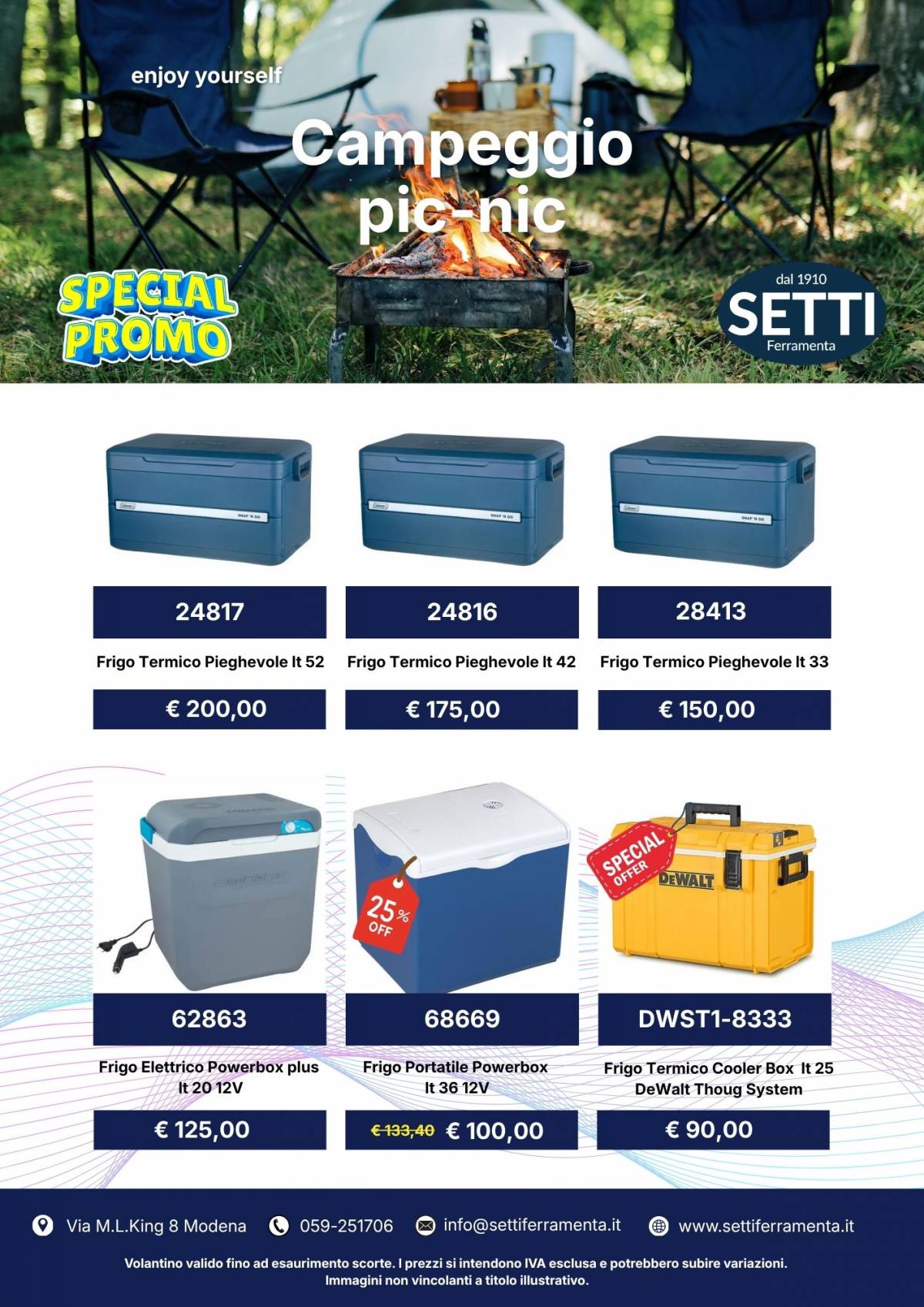 Campeggio e Pic-nic