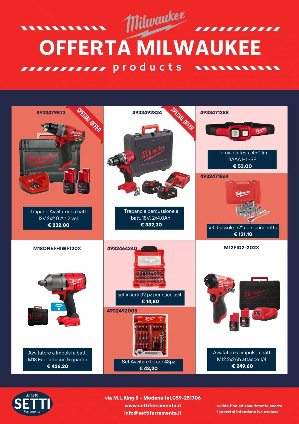 Offerta Speciale Milwaukee 2026