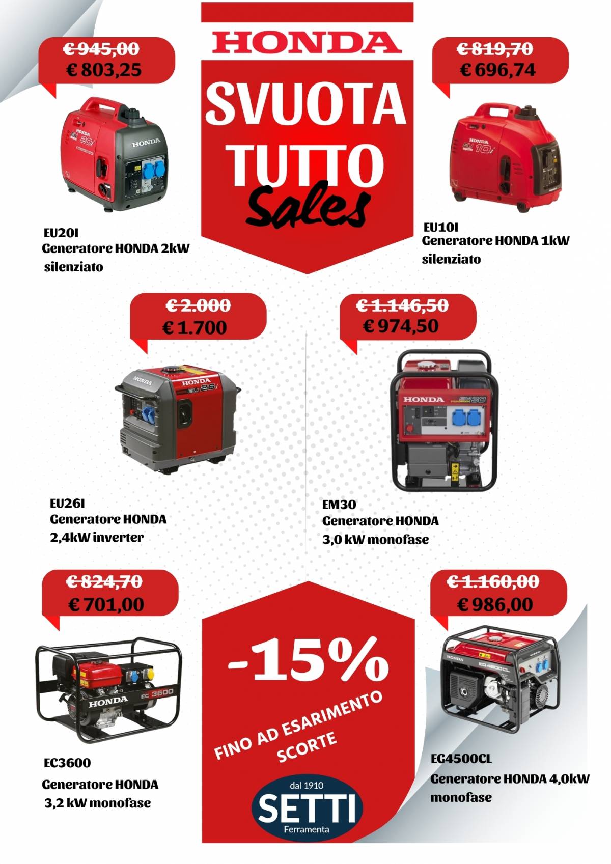 Super Promozione Honda