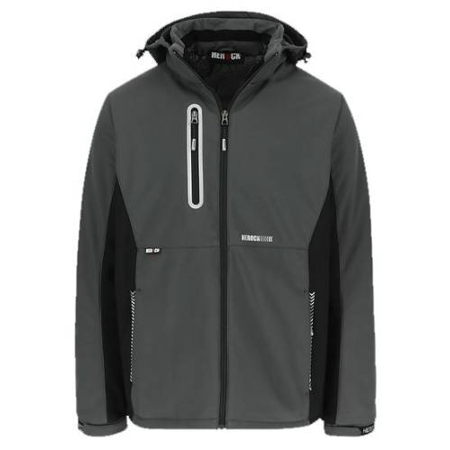 Giacca Softshell 3 Strati Herock Taris Colore Antracite/Nero