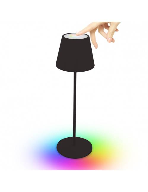 Lampada da Tavolo + USB nero Josephin