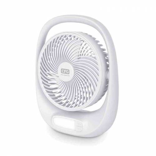 Ventilatore da Tavolo Kimono Ricaricabile, Portatile, Orientabile con Luce Notturna