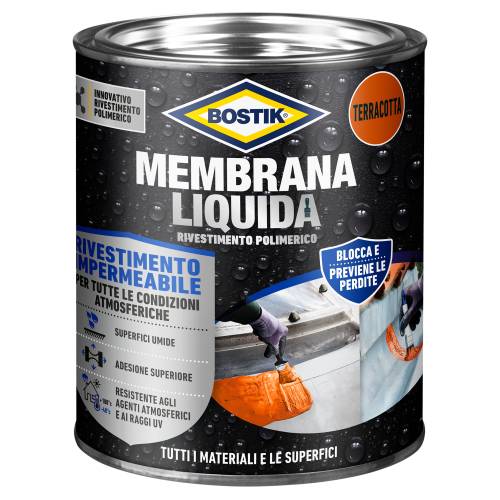 Bostik Membrana Liquida Rivestimento Polimerico Imper. Terracotta