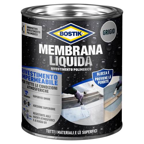 Bostik Membrana Liquida Rivestimento Polimerico Imper. Grigio