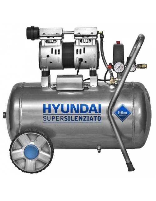 Compressore HYUNDAI Oilfree 50 lt Supersilenziato