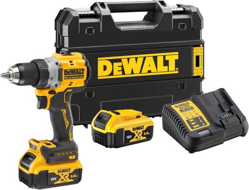 Trapano Avvitatore DeWalt 18V. XR Brushless 2 Batt. 5Ah 13mm 90Nm Tstak