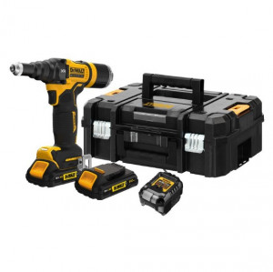 Rivettatrice a Batteria 18V XR 2.0Ah Dewalt in Tstak