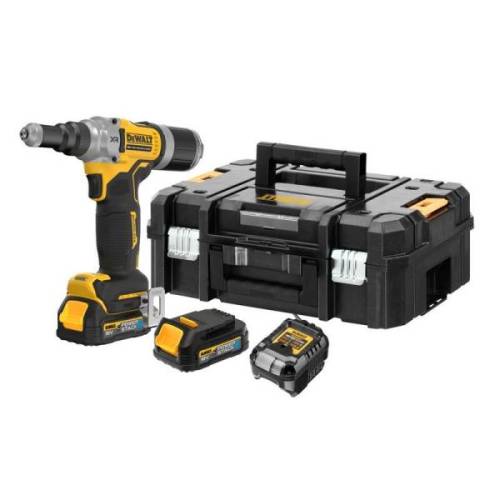 Rivettatrice a Batteria 18V XR DeWalt Powerstack 2 Batt.