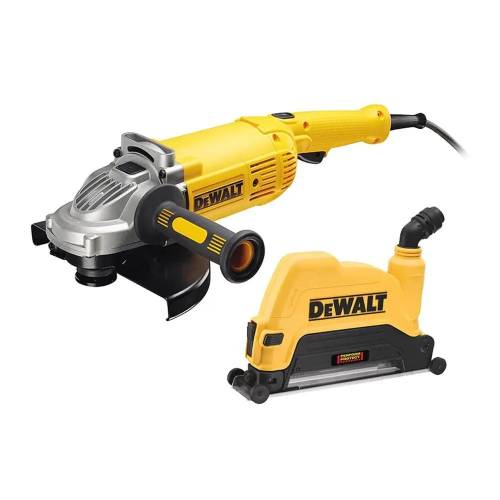 Smerigliatrice Angolare 230mm DeWalt con Cuffia Aspirazione