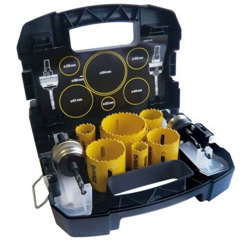 Set Seghe a Tazza Bimetalliche DeWalt 11 pezzi 22 - 68 mm