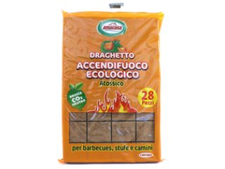 Accendifuoco Draghetto Ecologico 28 cubi