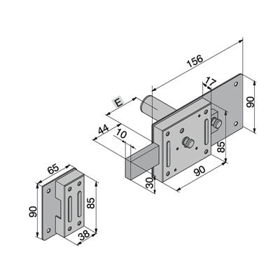 Serrature Applicare Welka Porta Legno