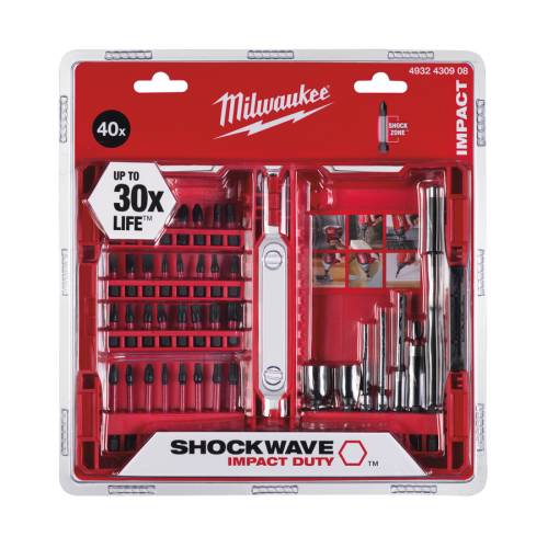 Set 40 pz Avvitatura Foratura Shockwave Milwaukee