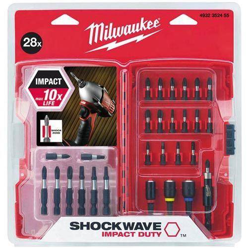 Serie Bits 28 pz Shockwave Milwaukee