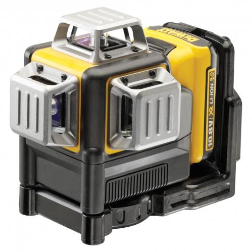 Livella Laser DeWalt Raggio Verde e Batt.10.8V 3 Linee 360°