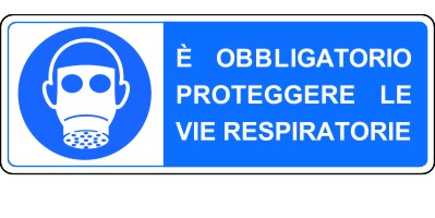 Cartello Obbligo Proteggere le Vie Respiratorie