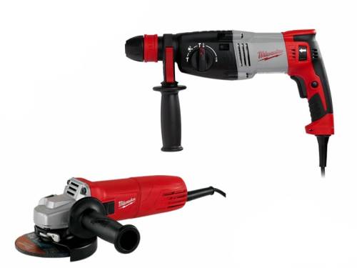 Tassellatore Milwaukee PH28 fino diam.28mm + Smerigliatrice 1000W