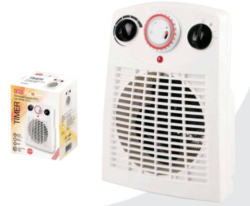 Termoventilatore Timer 24h 1000/2000W