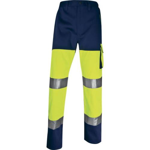 Pantalone Alta Visibilità Giallo Fluo/blu