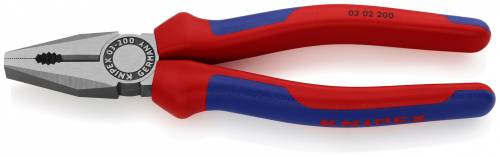 KNIPEX 03 02 200 Pinza universale 200 mm bonderizzata nera rivestiti in material