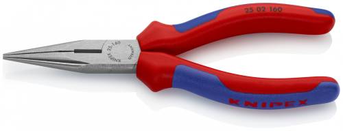 KNIPEX 25 02 160 Pinza per meccanica - con becchi mezzotondi con tronchese (pinz