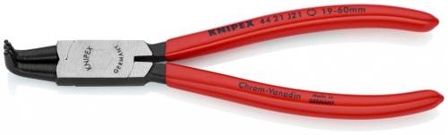 KNIPEX 44 21 J21 Pinza per anelli di sicurezza per anelli di sicurezza interni a