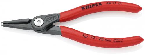 KNIPEX 48 11 J1 Pinza di precisione per anelli di sicurezza per anelli di sicure