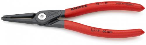 KNIPEX 48 11 J2 Pinza di precisione per anelli di sicurezza per anelli di sicure