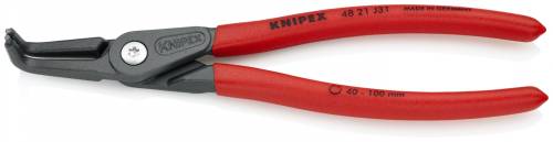 KNIPEX 48 21 J31 Pinza di precisione per anelli di sicurezza per anelli di sicur