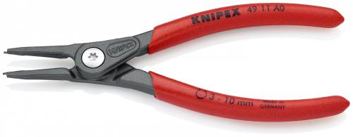 KNIPEX 49 11 A0 Pinza di precisione per anelli di sicurezza per anelli di sicure