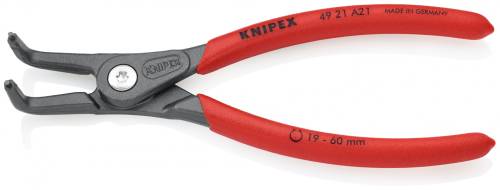 KNIPEX 49 21 A21 Pinza di precisione per anelli di sicurezza per anelli di sicur