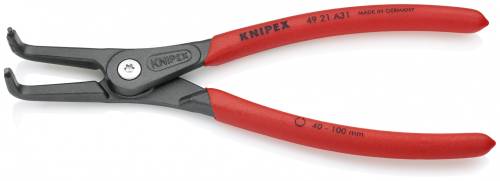 KNIPEX 49 21 A31 Pinza di precisione per anelli di sicurezza per anelli di sicur