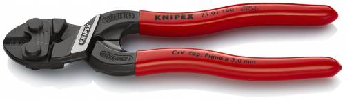 KNIPEX 71 01 160 CoBolt® S Tronchesi a doppia leva 160 mm rivestiti in resina si