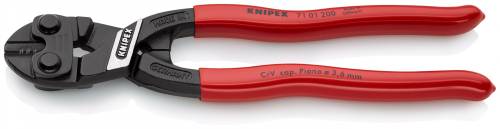 KNIPEX 71 01 200 CoBolt® Tronchesi a doppia leva 200 mm bonderizzata nera rivest