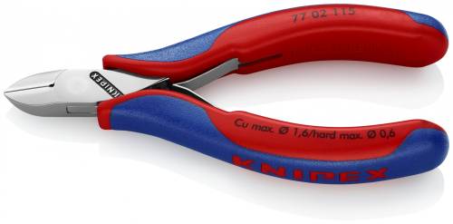 KNIPEX 77 02 115 Tronchese laterale per eletronica 115 mm rivestiti in materiale