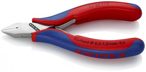 KNIPEX 77 32 115 Tronchese laterale per eletronica 115 mm rivestiti in materiale