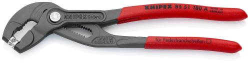 KNIPEX 85 51 180 A Pinza per fascette elastiche 180 mm bonderizzata grigia rives