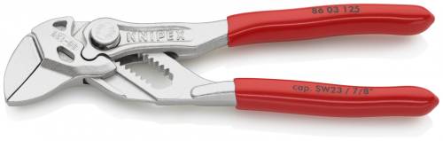 KNIPEX 86 03 125 Pinza chiave combinazione di pinza e chiave in un unico utensil