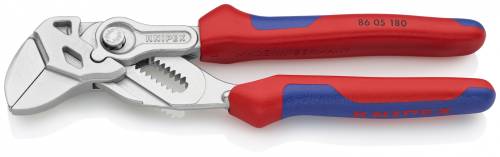 KNIPEX 86 05 180 Pinza chiave combinazione di pinza e chiave in un unico utensil