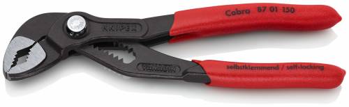 KNIPEX 87 01 150 Cobra® Pinza regolabile di nuova generazione per tubi e dadi 15