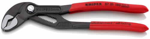 KNIPEX 87 01 180 Cobra® Pinza regolabile di nuova generazione per tubi e dadi 18