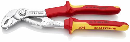 KNIPEX 87 26 250 Cobra® VDE Pinza regolabile di nuova generazione per tubi e dad