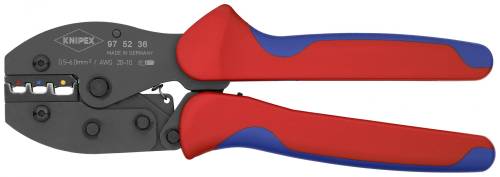 KNIPEX 97 52 36 PreciForce® Pinza per capicorda 220 mm brunita rivestiti in mate