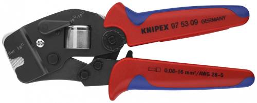 KNIPEX 97 53 09 Pinza per terminali a bussola, con regolazione automatica per cr