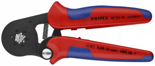 KNIPEX 97 53 14 Pinza per terminali a bussola, con regolazione automatica per cr