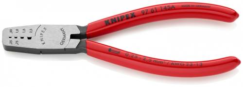 KNIPEX 97 61 145 A Pinza per serrare terminali a bussola 145 mm rivestiti in res