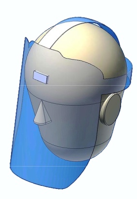 Visiera Protezione Viso - DPI di CAT.I - 250x260 cm