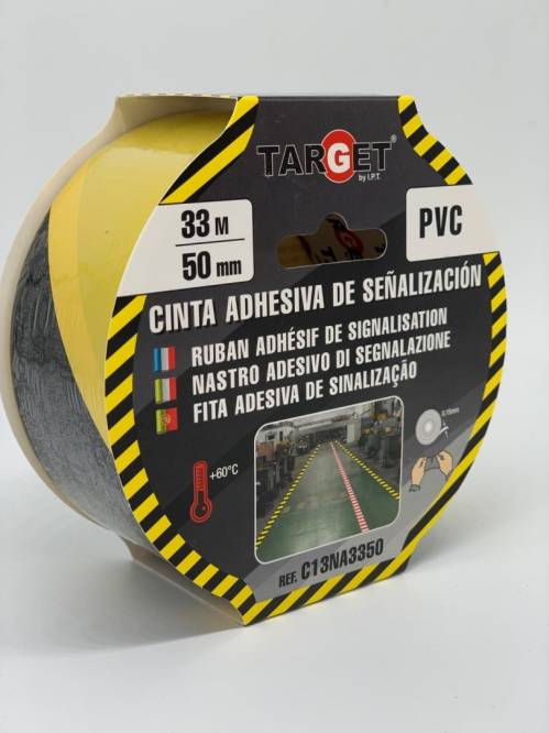 Nastro Segnaletico Giallo/Nero 33mt x 50mm