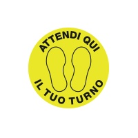 Bollo Calpestabile diam.30 Impronta Piedi e Risp.