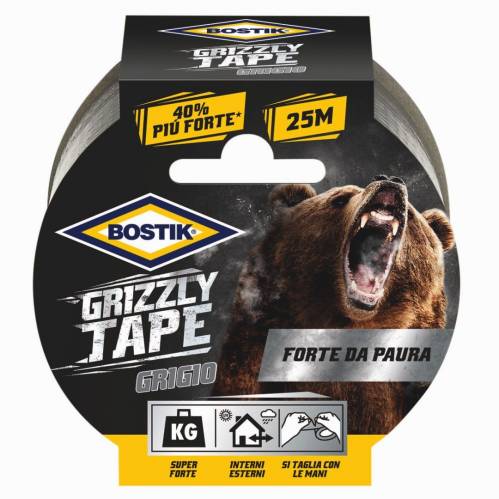 Grizzly Tape grigio 25mt x 50mm